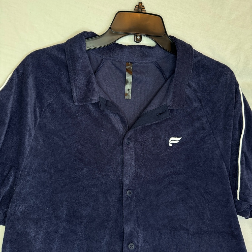 Fabletics Navy Casual Button Down Shirt